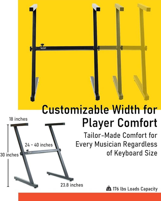 Stage Rocker Z-Style Keyboard Stand, Adjustable Width - Image 2