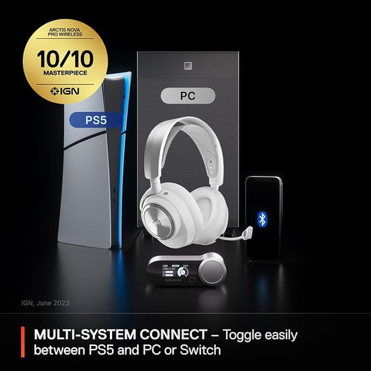 SteelSeries Arctis Nova Pro Wireless Multi-System Gaming Headset — Neodymium - Image 2
