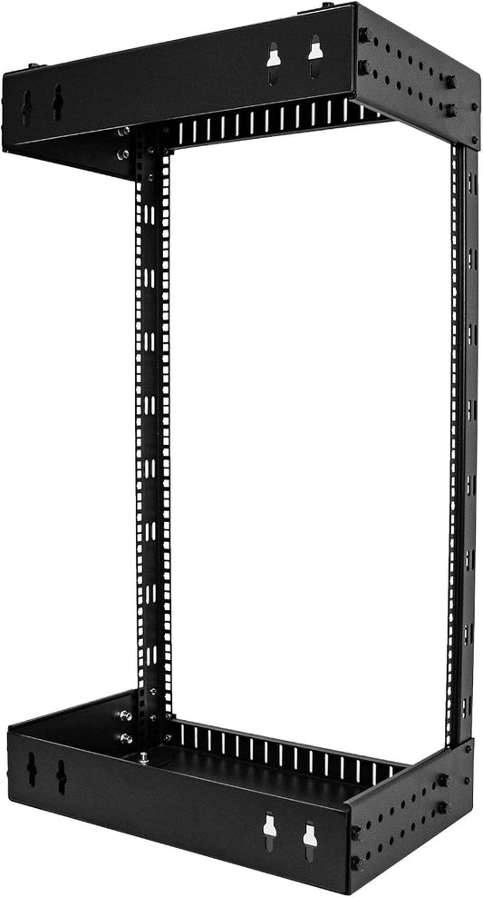 StarTech.com 2-Post 18U Heavy-Duty Wall Mount Network Rack, Wall Mount Data Rack - Image 2