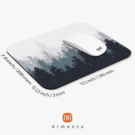 Square Mouse Pad Forest, Personalized Premium-Textured Custom Mouse Mat Design - Image 2