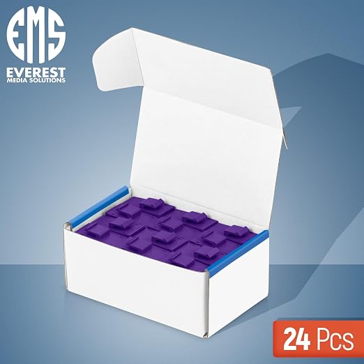 Everest Cat6 RJ45 Keystone Coupler in Purple - Image 2