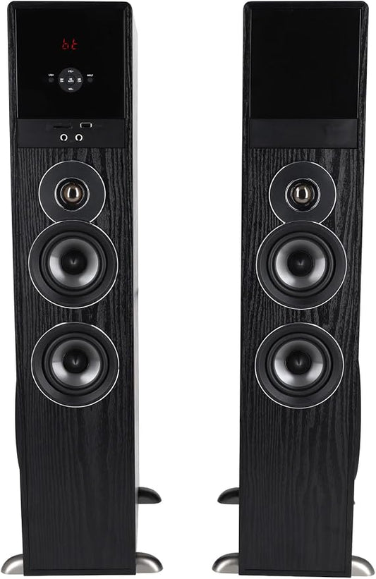 Rockville TM80B Powered Home Theater Tower Speaker System, USB/SD Playback - Image 2