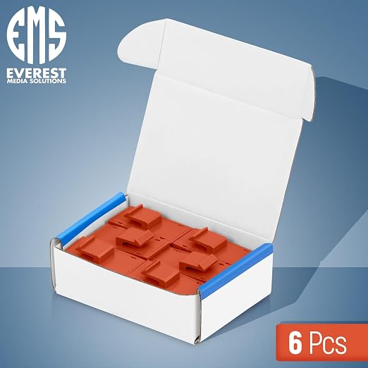 Everest 6-Pack Cat6 RJ45 Keystone Couplers - Image 2