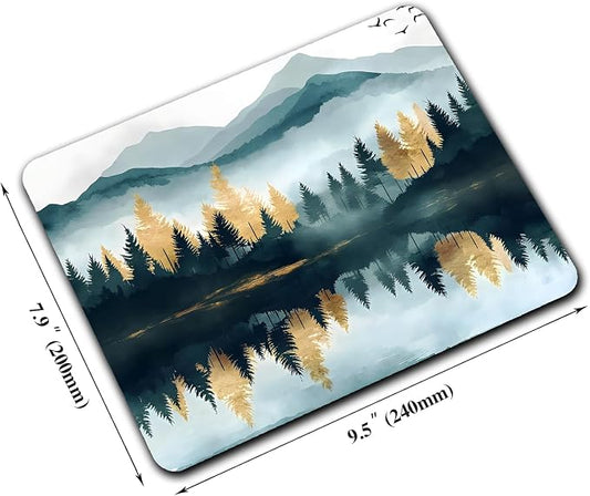 Aesthetics Misty Forest Mountain Mouse Pads - Image 2
