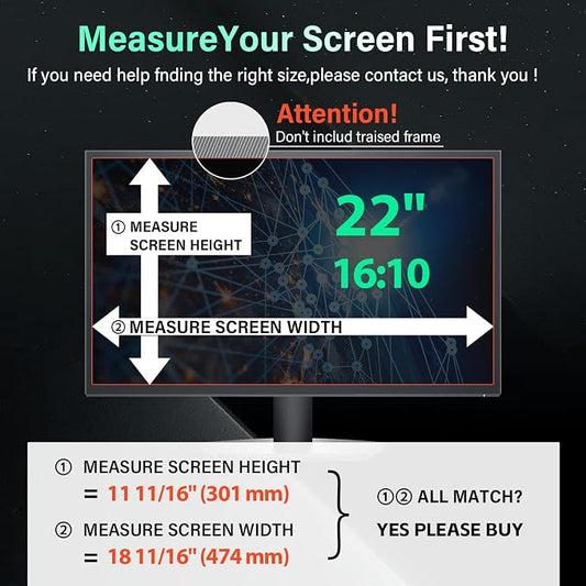Magnetic 22 Inch Computer Privacy Screen - Image 2