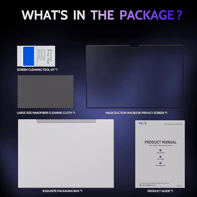 Privacy Screen for 12.4 Inch Surface Laptop Go 3/2/1, MagicSuction™ Removable - Image 8