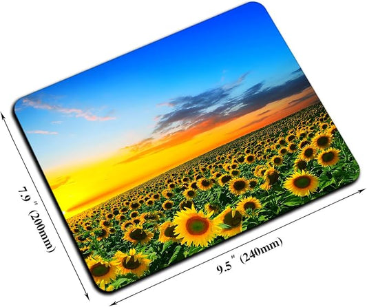 Mouse Pad, Beautiful Sunset Sunflower Mouse Pads - Image 2