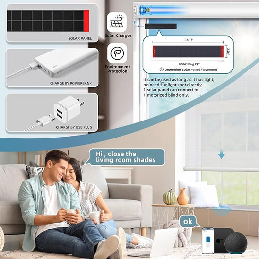 SmartWings Motorized Light Filtering Roller Shades Work - Image 2