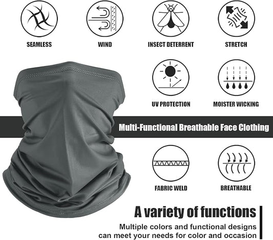 Geyoga 6 Pieces Summer UV Protection Cooling Neck Gaiter Face Clothing Neck - Image 2