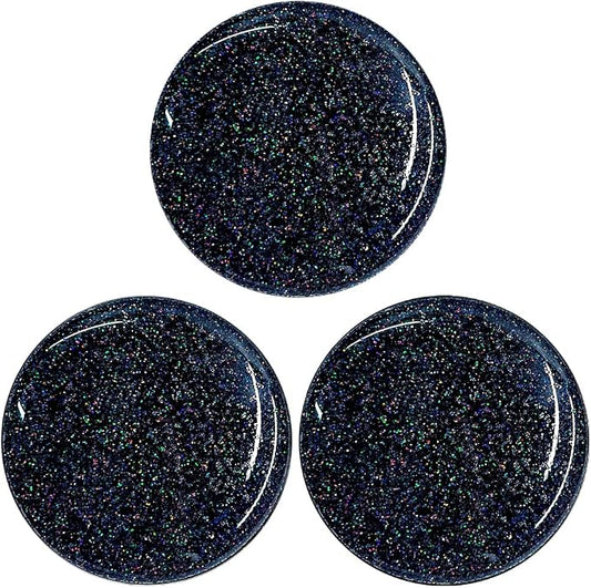3 Pack Fashionable Clear Glitter Expandible Collapsible Moblile Phone Grip - Image 2