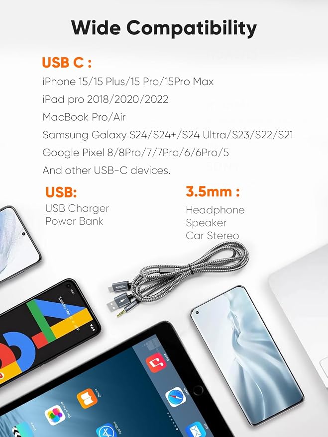 CableCreation USB C to 3.5mm Audio Cable - Image 8
