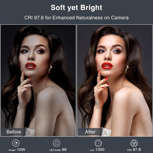 Zoom Lighting for Computer, Adjustable Desk Lighting for Video Calls, 30 Light - Image 2