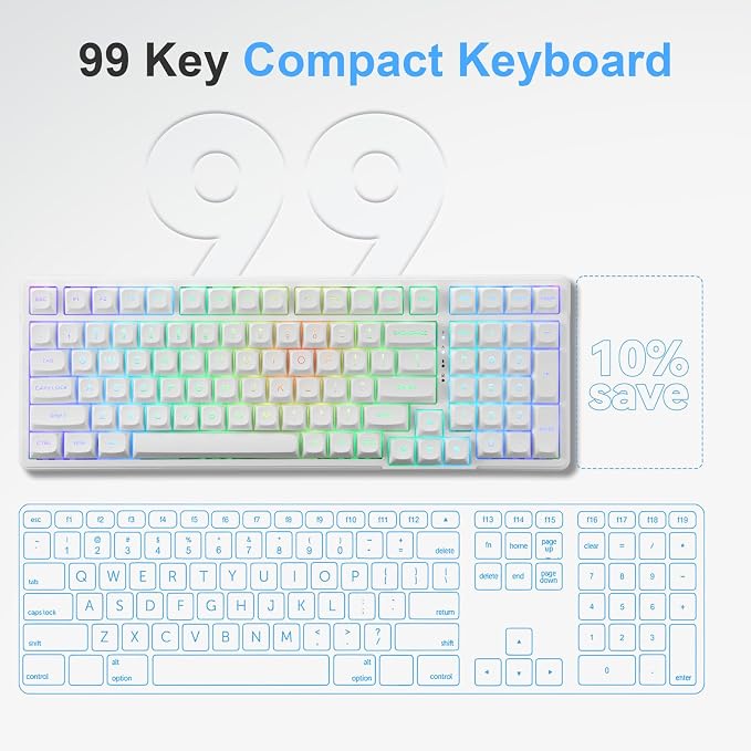 HUO JI E-Yooso Creamy Mechanical Keyboard Wired, Hot Swappable, Pre-lubed - Image 8