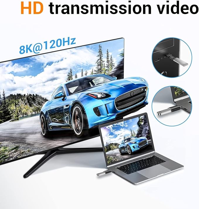 Temdan USB to USB C Adapter , Car Charger OTG Converter Compatible - Image 6