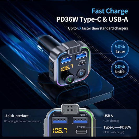 UNBREAKcable Bluetooth FM Transmitter - Image 2