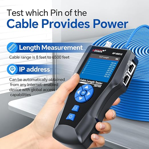 NOYAFA NF-8601S Network Cable Tester, Ethernet Tester Cable - Image 2
