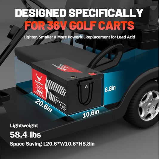 36V 100Ah Golf Cart Lithium LiFePO4 Battery - Image 2