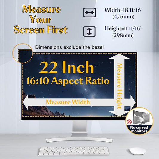 Magnetic Computer Privacy Screen Filter 22 inch - Image 2