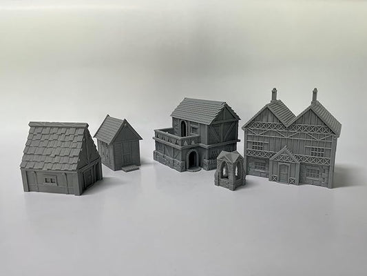 HAUTICO Tabletop Miniature Little Town Building Terrains - Image 2