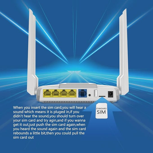 ZBT AC1200 4G LTE Router with SIM Card Slot, Unlocked Cat4 150Mbps Dual Band - Image 2