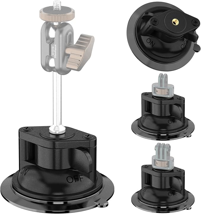 Suction Cup Mount, Windshield Suction Mount Bracket, Single Suction Base - Image 7