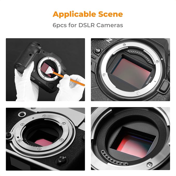 K&F Concept 6 Pack Full-Frame Sensors Cleaning Swabs, DSLR SLR Digital Camera - Image 8