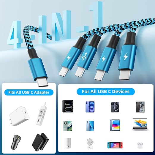 USB C Splitter Multi Charging Cable - Image 2