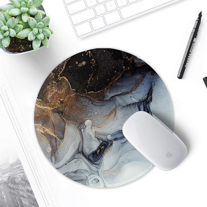 ITNRSIIET Round Mouse Pad with Stitched Edge Premium-Textured Waterproof - Image 7