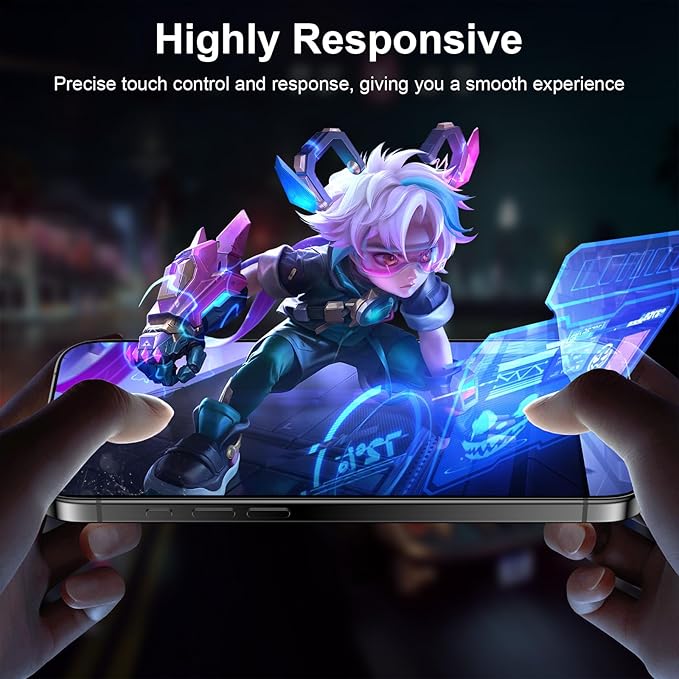 Esanik for iPhone 15 Pro Max Matte Glass Screen Protector Anti-Glare & - Image 6