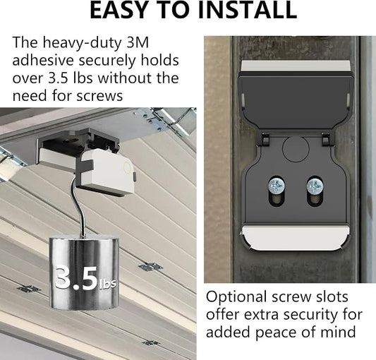 Garage Door Bracket for Ring Alarm Contact Sensor 2nd Gen – 1-Pack White Mount - Image 2