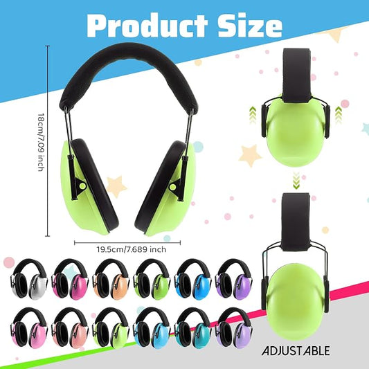 Amylove 12 Pcs Kids Ear Protection Noise Cancelling Headphones Ear Muffs Bulk - Image 2