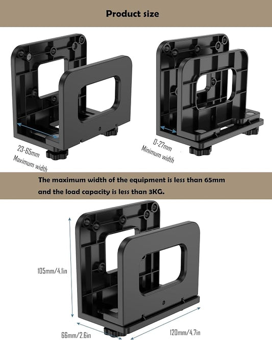 Cable Box Wall Mount for WiFi Router/Modem Shelf for Apple TV/ROKU, Compatible - Image 2