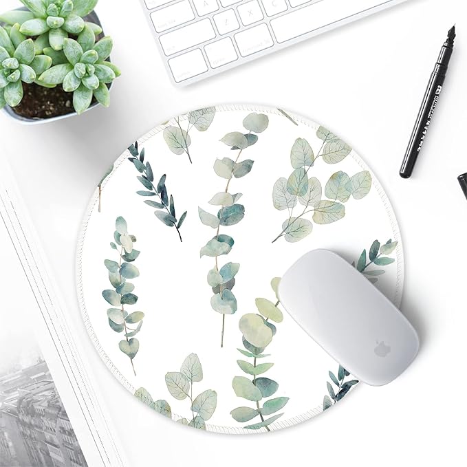 ITNRSIIET Round Mouse Pad with Stitched Edge Premium-Textured Waterproof - Image 7