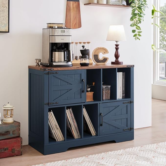 Large Record Player Stand with Vinyl Storage Up to 450 Albums, 39 Inch - Image 8