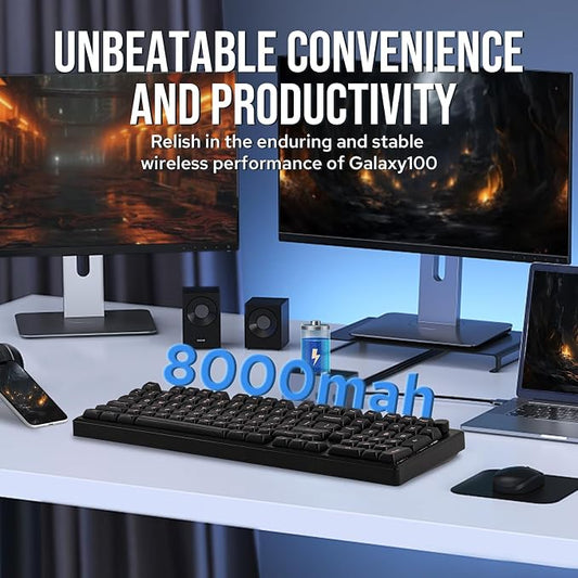 EPOMAKER Galaxy100 QMK/VIA Wireless Gaming Keyboard, Aluminum Shell, Pre-Lubed - Image 2