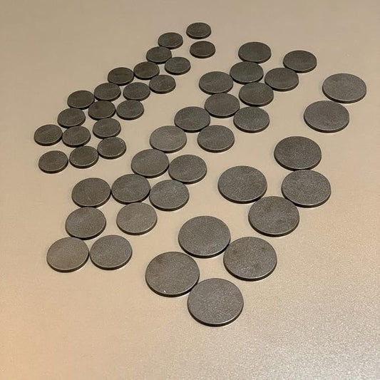 NC EBCO 50Pcs Mix Round Plastic Model Bases 25mm/32mm/40mm - Image 2