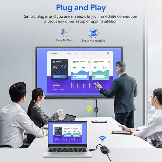 2025 Upgraded Wireless HDMI Transmitter and Receiver 4K Ultra HD Decoding & - Image 2