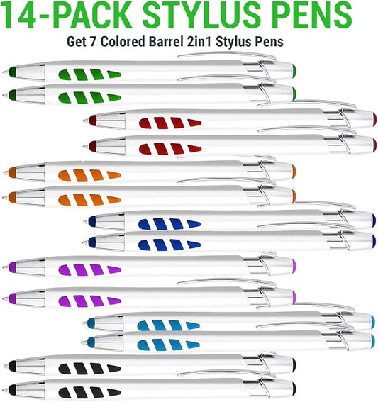 Stylus Pens - 2 in 1 Touch Screen & Writing Pen, Sensitive Stylus Tip - - Image 2