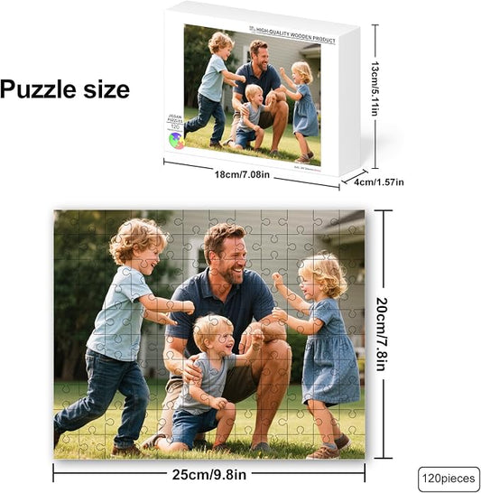 Custom Puzzle from Photos, Personalized Photo Puzzle 35/70/120/500/1000 Pieces - Image 2