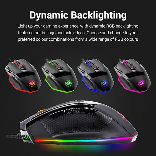 Redragon M801 Gaming Mouse, RGB PC Gaming Mouse MMO - Image 2