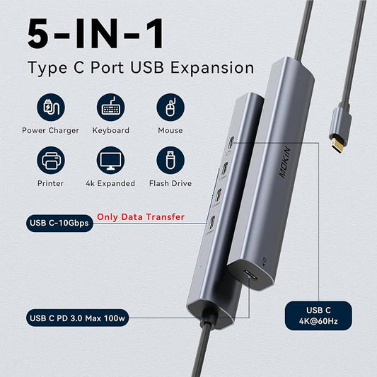 USB C Hub 10Gbps, MOKiN USB C Splitter - Image 2