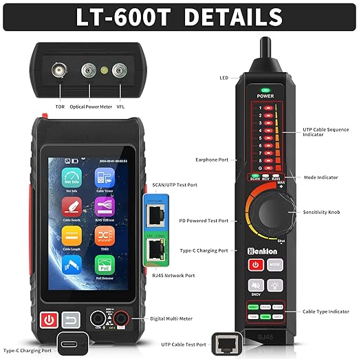 Multifunction RJ45 Network Caber Tester, Full Features UTP Cable Tester Cable - Image 2