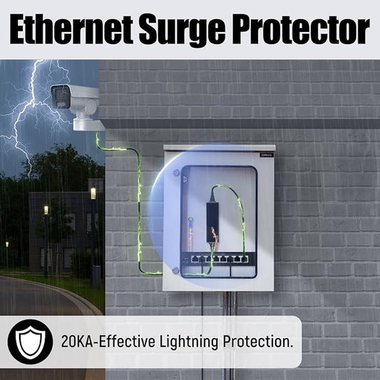 20KA Ethernet Surge Protector Gigabit, RJ45 Surge Protector-Ethernet Transformer - Image 2