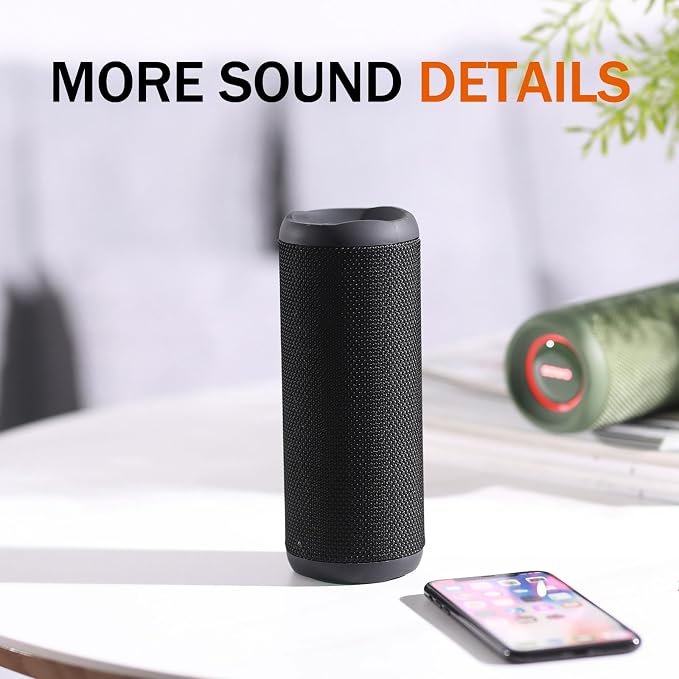 Wireless Portable Speaker, IPX7 Waterproof Bluetooth Speaker, 25W Loud Stereo - Image 9
