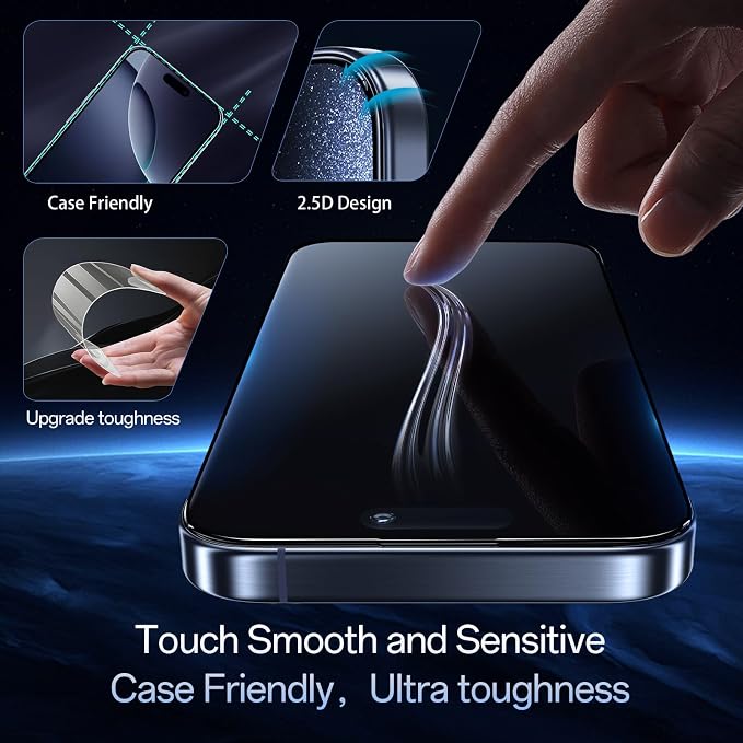 Screen Protector for iPhone 16 Pro Max Blue Light Block, Military-Grade - Image 7