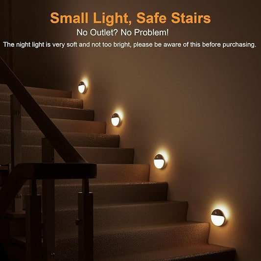 YUNLEX 2 Pack Toliet Lights, 2.6" Small Motion Sensor Battery Night Light - Image 2