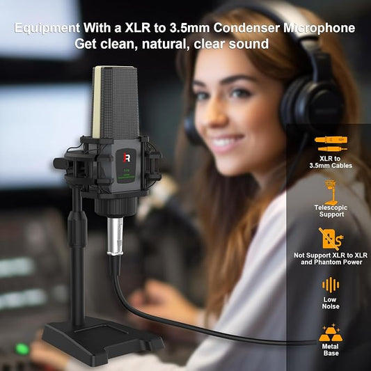 RHM Podcast Equipment Bundle, All-in-One Audio Interface DJ Mixer - Image 2