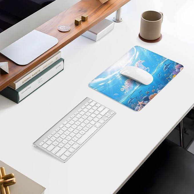 ITNRSIIET Mouse Pad Non-Slip Rubber Base Smooth Surface Stitched Edges - Image 7