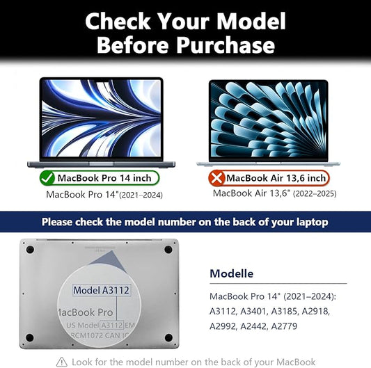 Magnetic Macbook Pro 14 Inch Privacy Screen, Removable Anti Glare Blue Light - Image 2