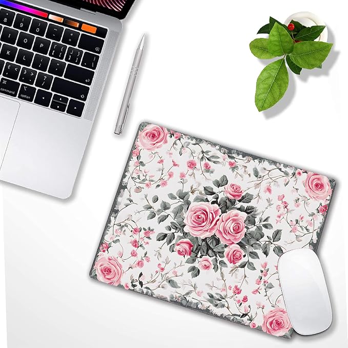 Vintage Flower Floral Custom Mouse Pad - Image 6